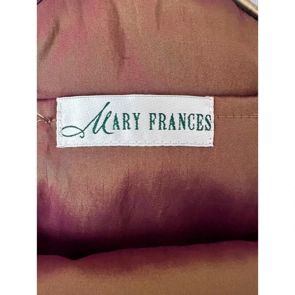 Mary Frances silver tan accents
